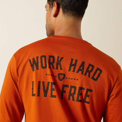 Ariat Men Rebar Cotton Strong WHLF T-Shirt