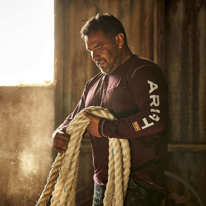 Ariat Men Rebar Workman Logo T-Shirt