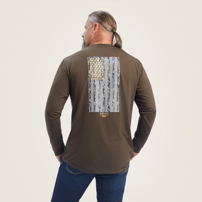 Ariat Men Rebar Workman Reflective Flag Graphic T-Shirt