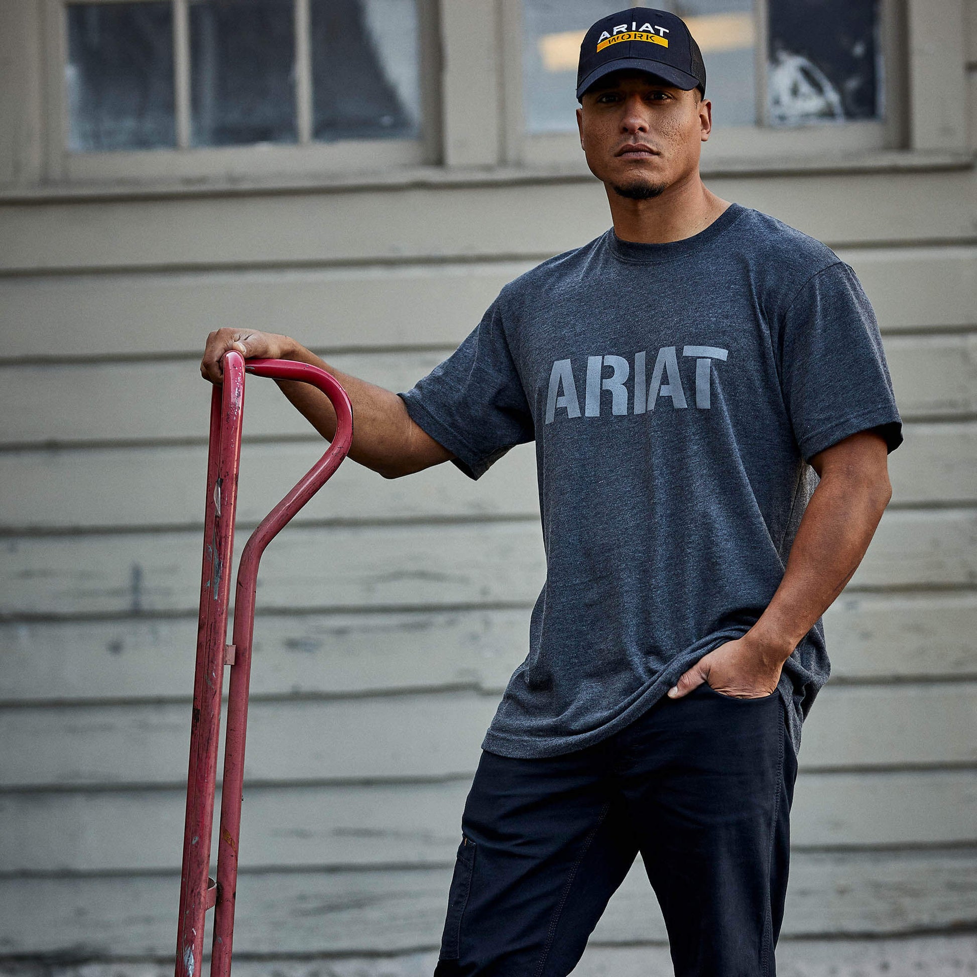 Ariat Men Rebar Cotton Strong Block