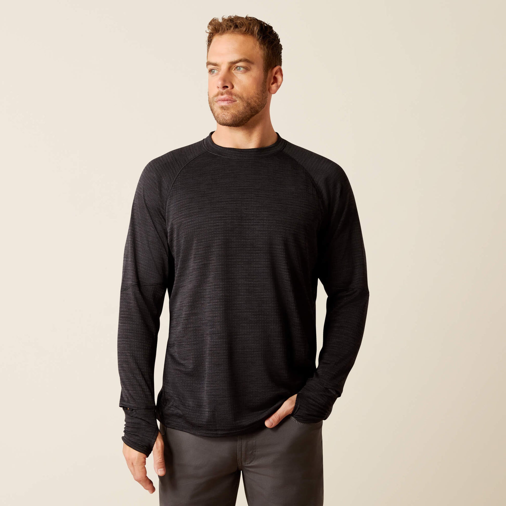 Ariat Men Rebar Gridwork Crewneck T-Shirt