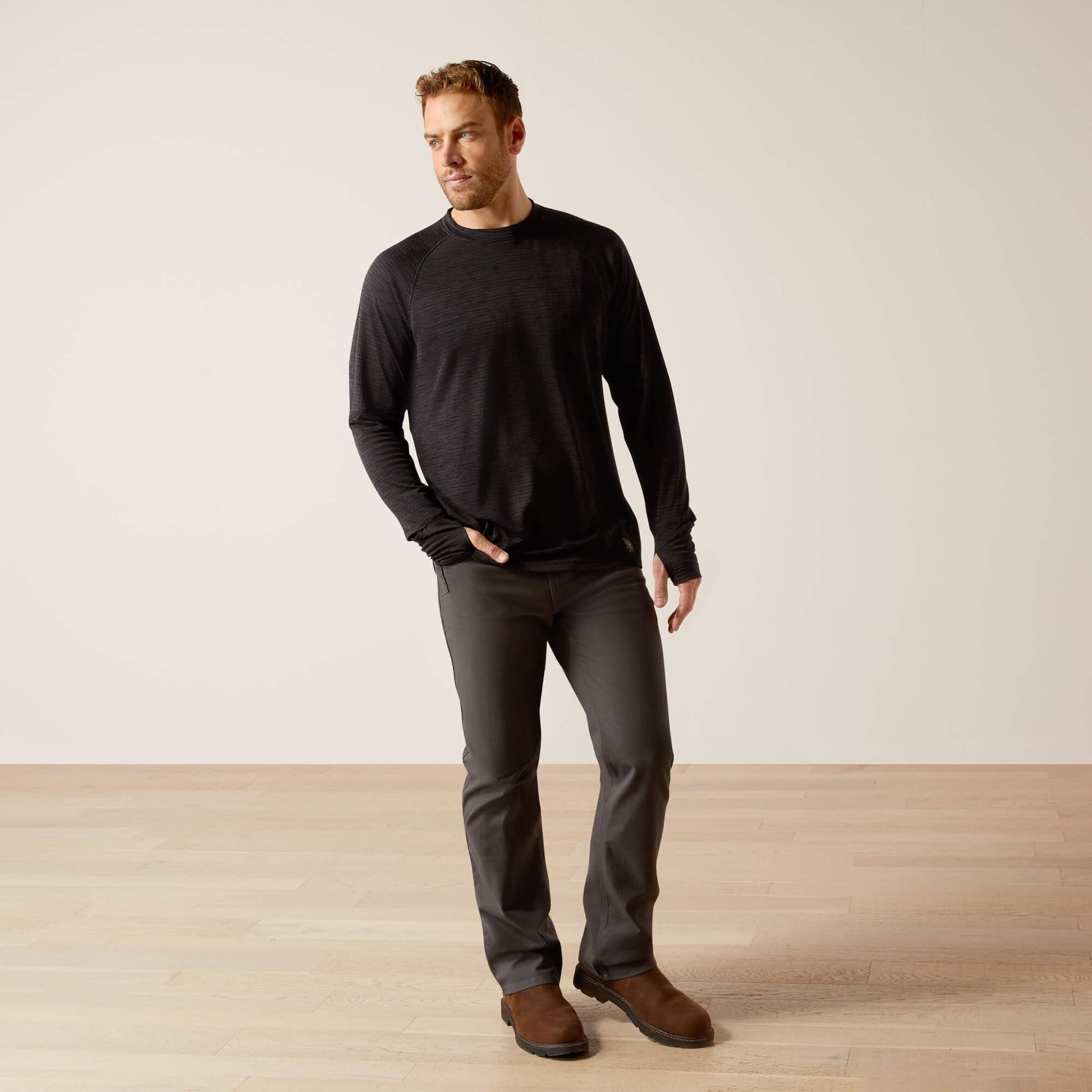 Ariat Men Rebar Gridwork Crewneck T-Shirt