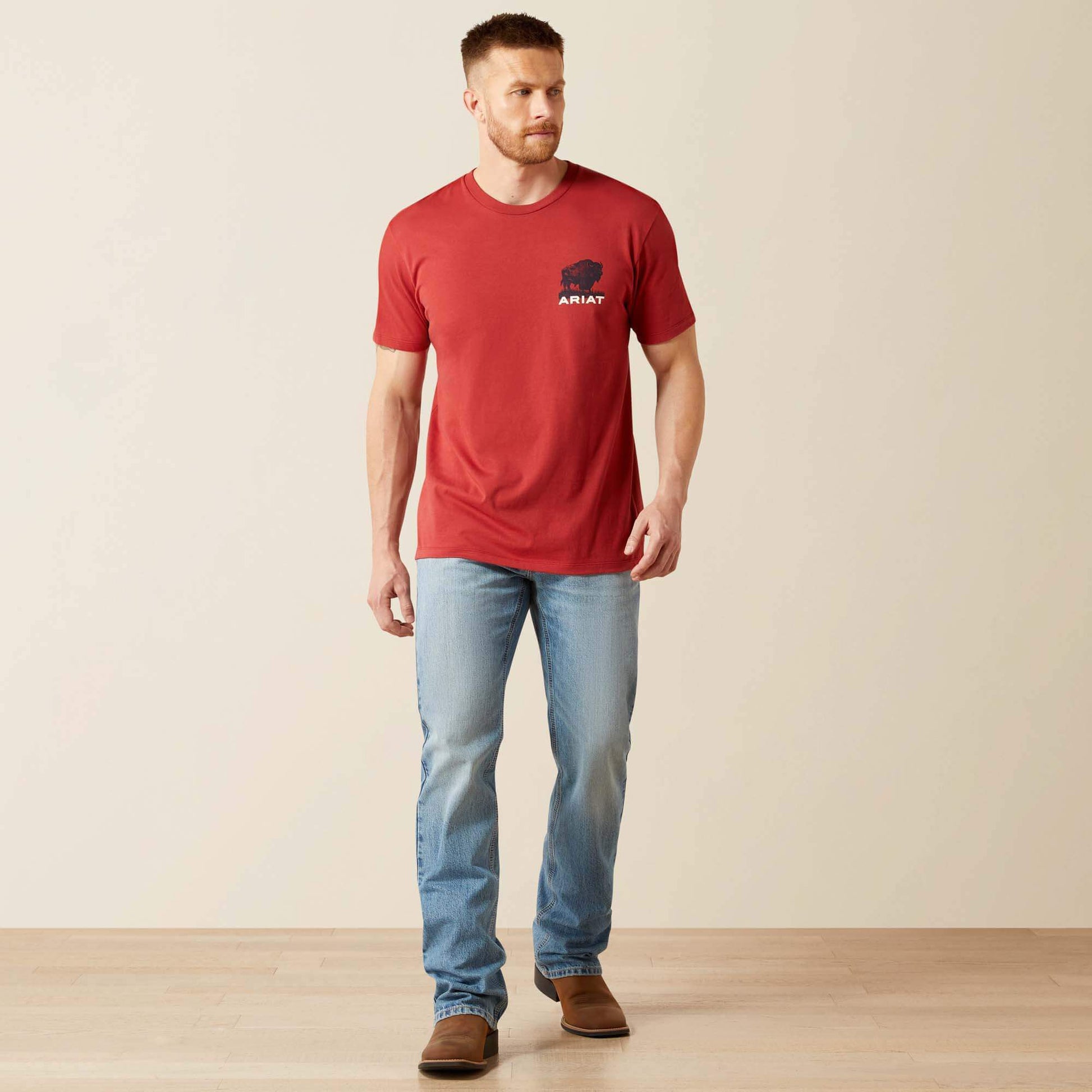 Ariat Men Ariat Buffalo Flag T-Shirt
