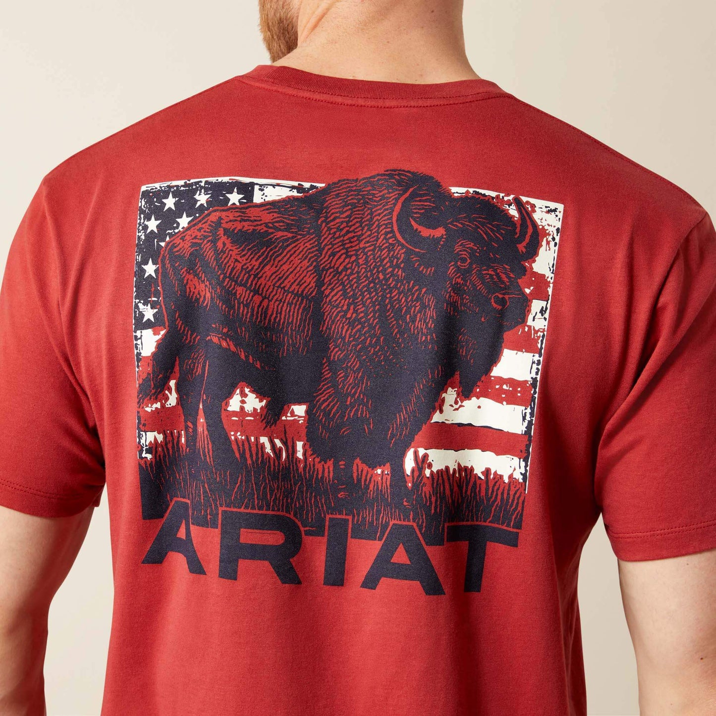 Ariat Men Ariat Buffalo Flag T-Shirt