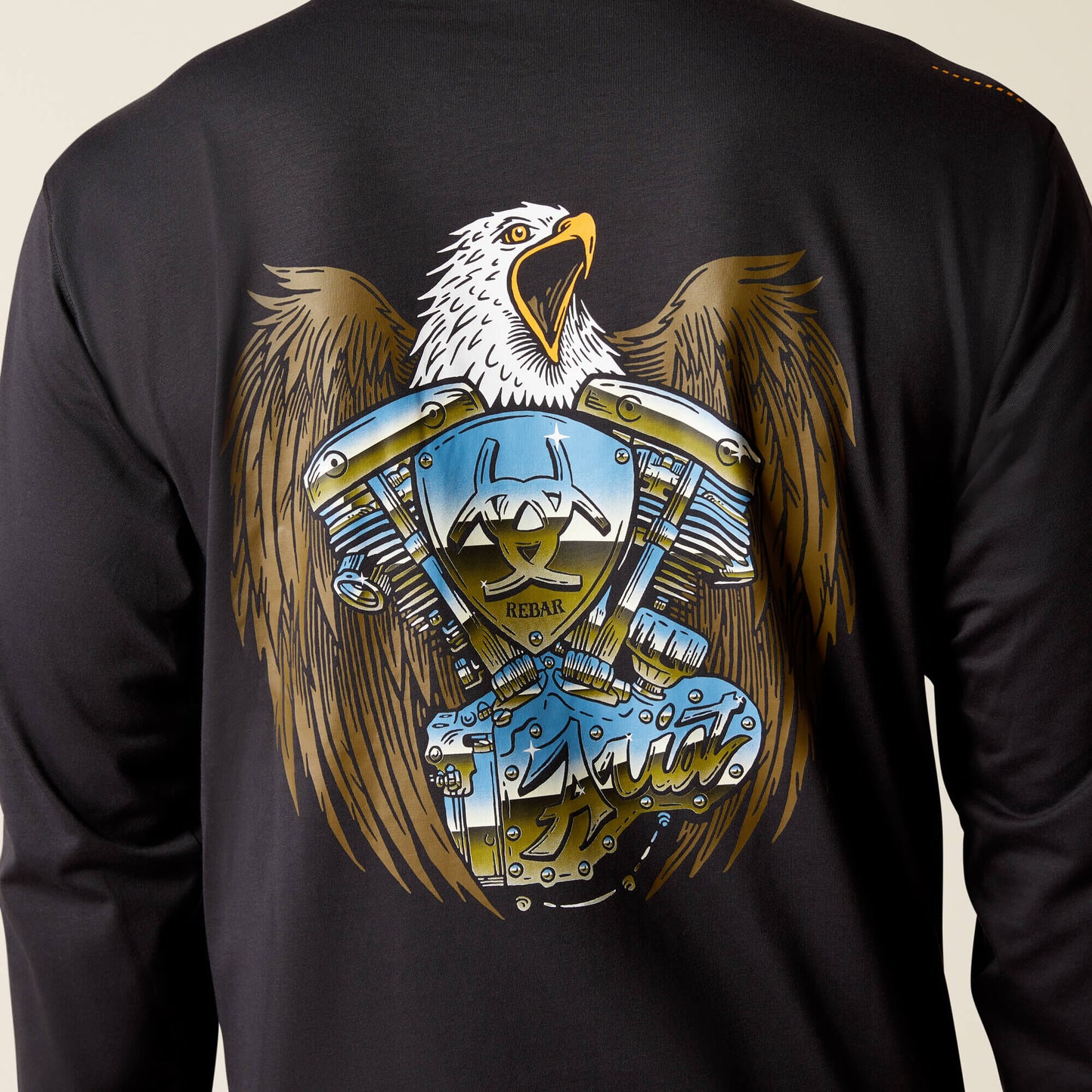 Ariat Men Rebar Workman Chrome Moto Eagle T-Shirt