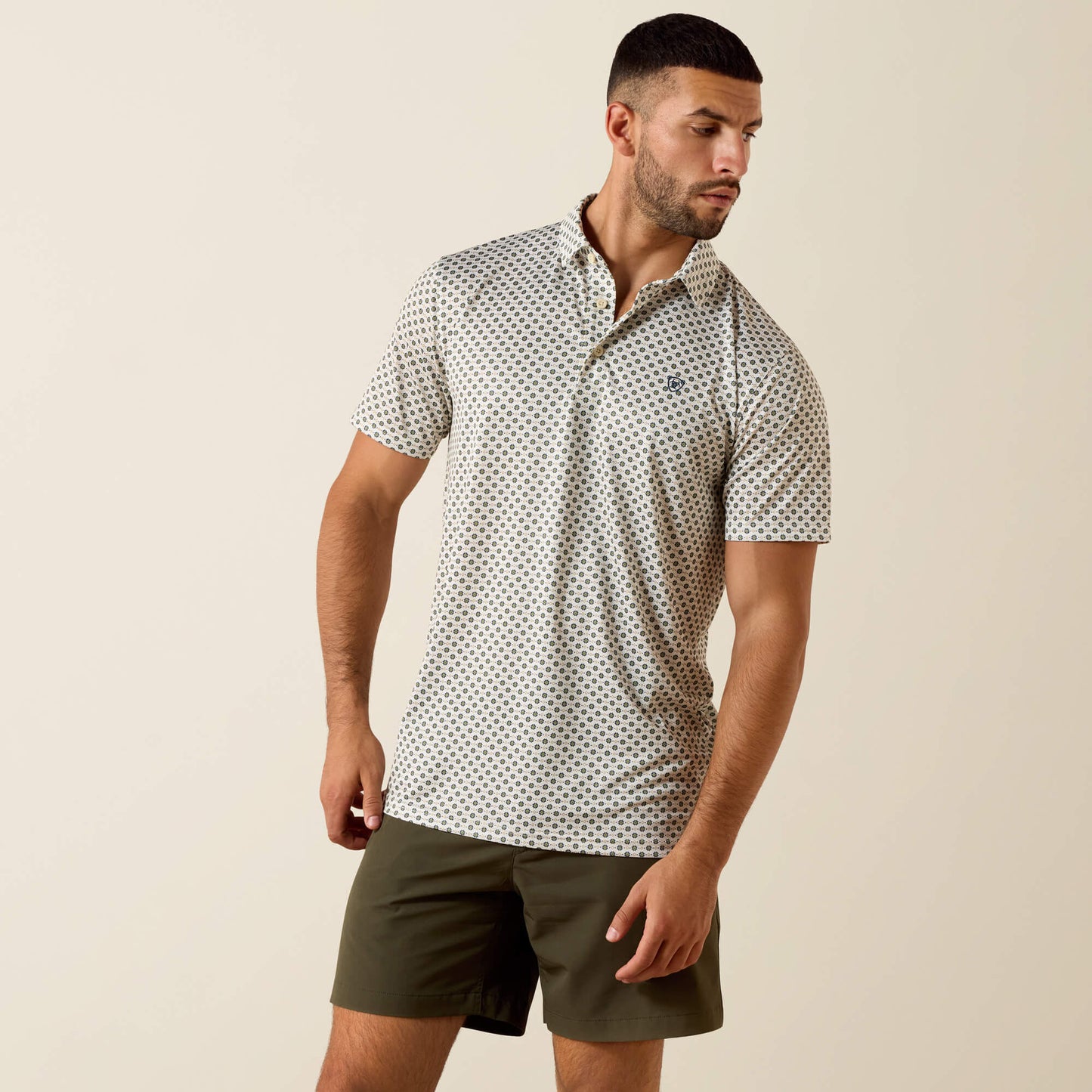 Ariat Men All Over Print Classic Fit Polo