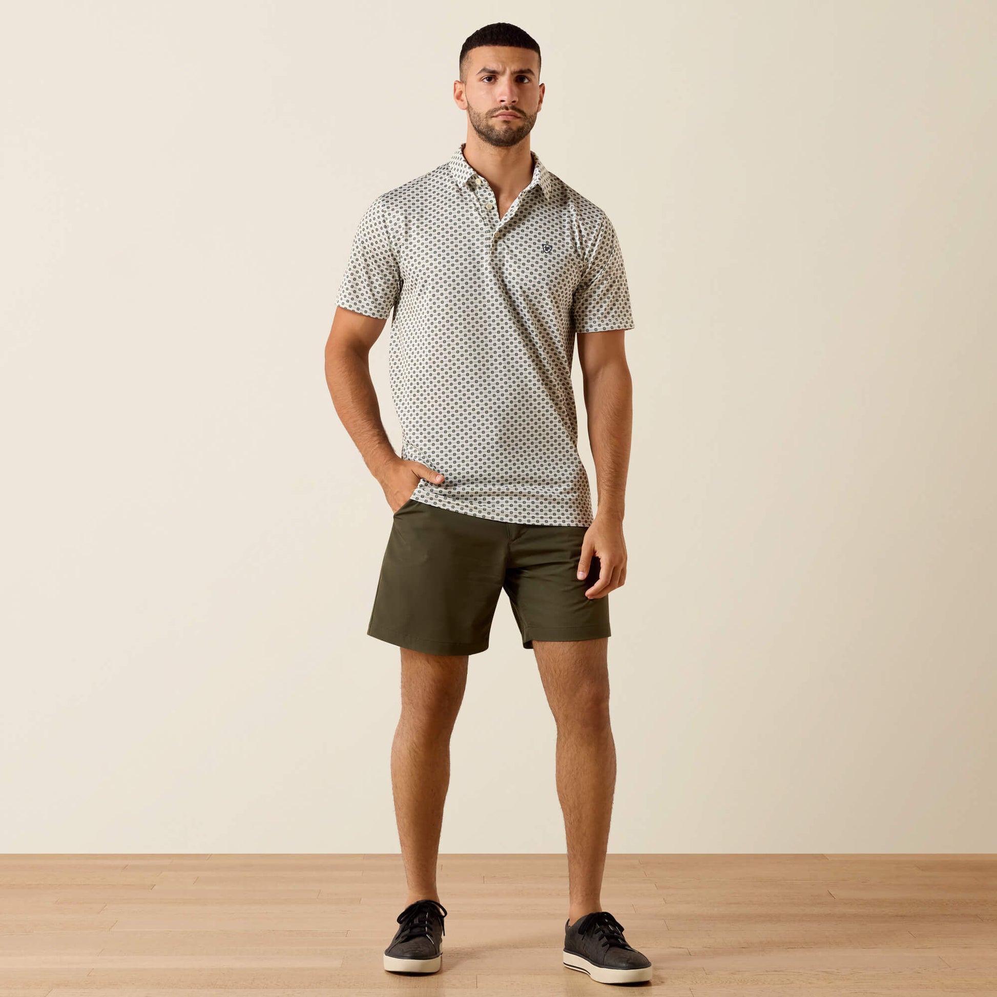 Ariat Men All Over Print Classic Fit Polo