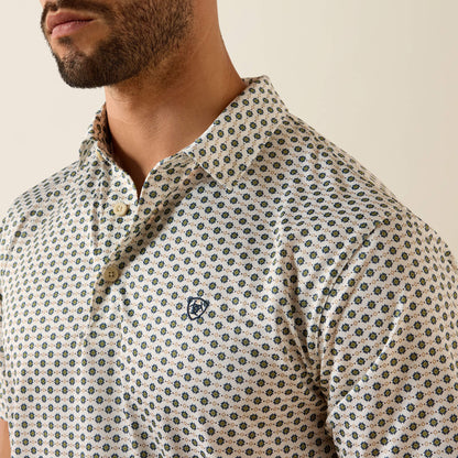 Ariat Men All Over Print Classic Fit Polo