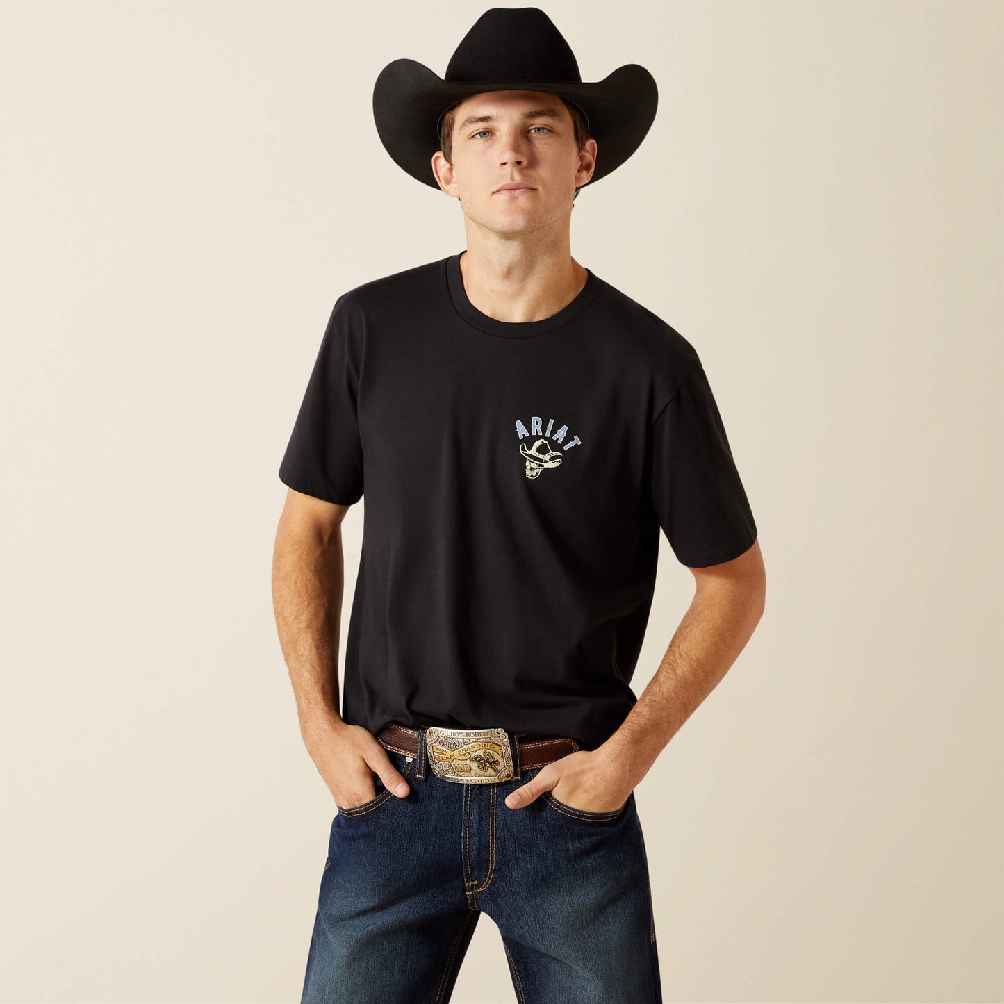 Ariat Men Ariat Stitched Skull T-Shirt