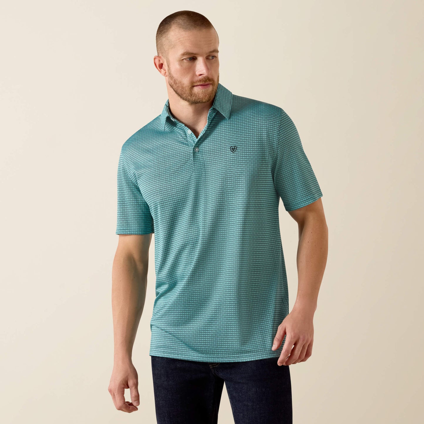 Ariat Men All Over Print Classic Fit Polo