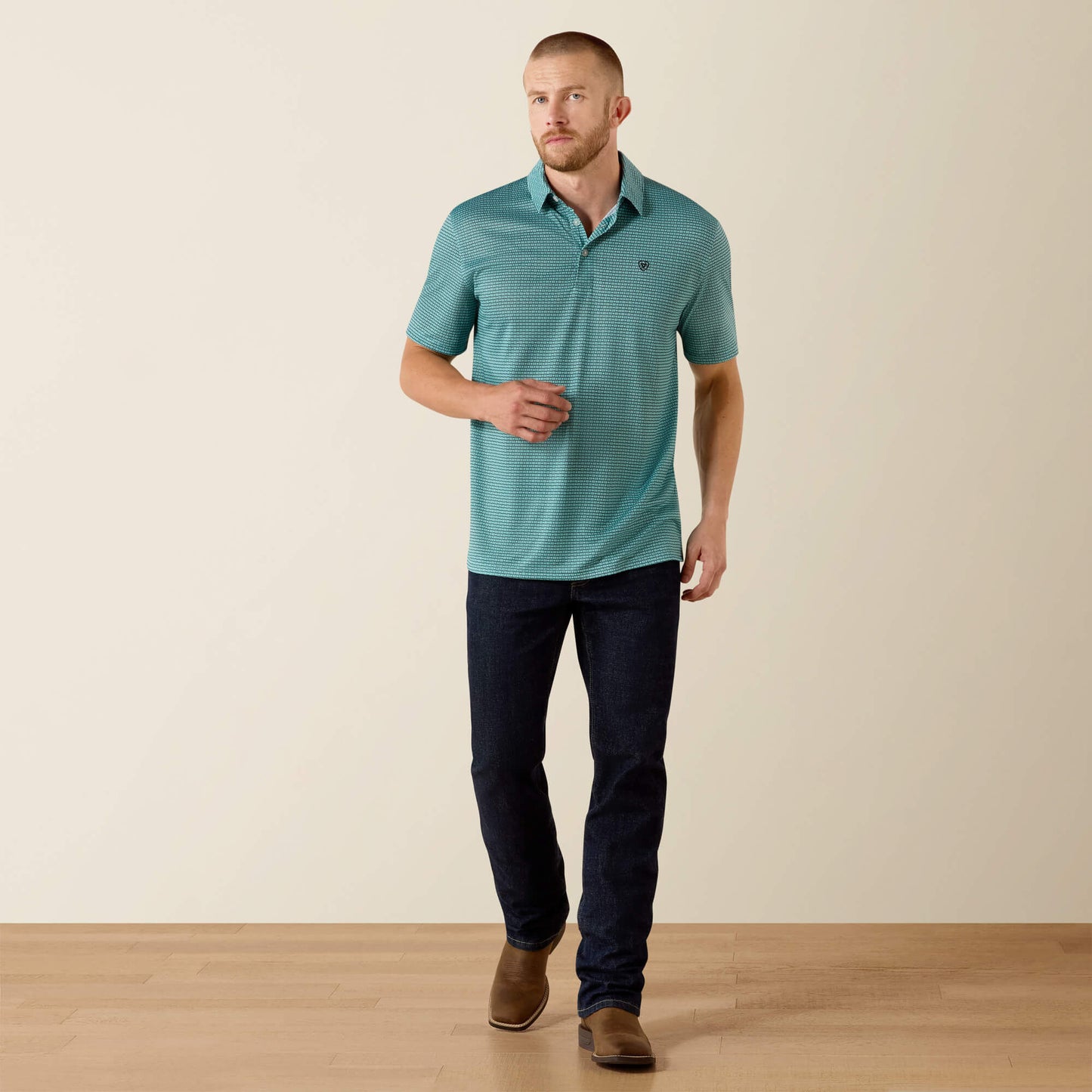 Ariat Men All Over Print Classic Fit Polo