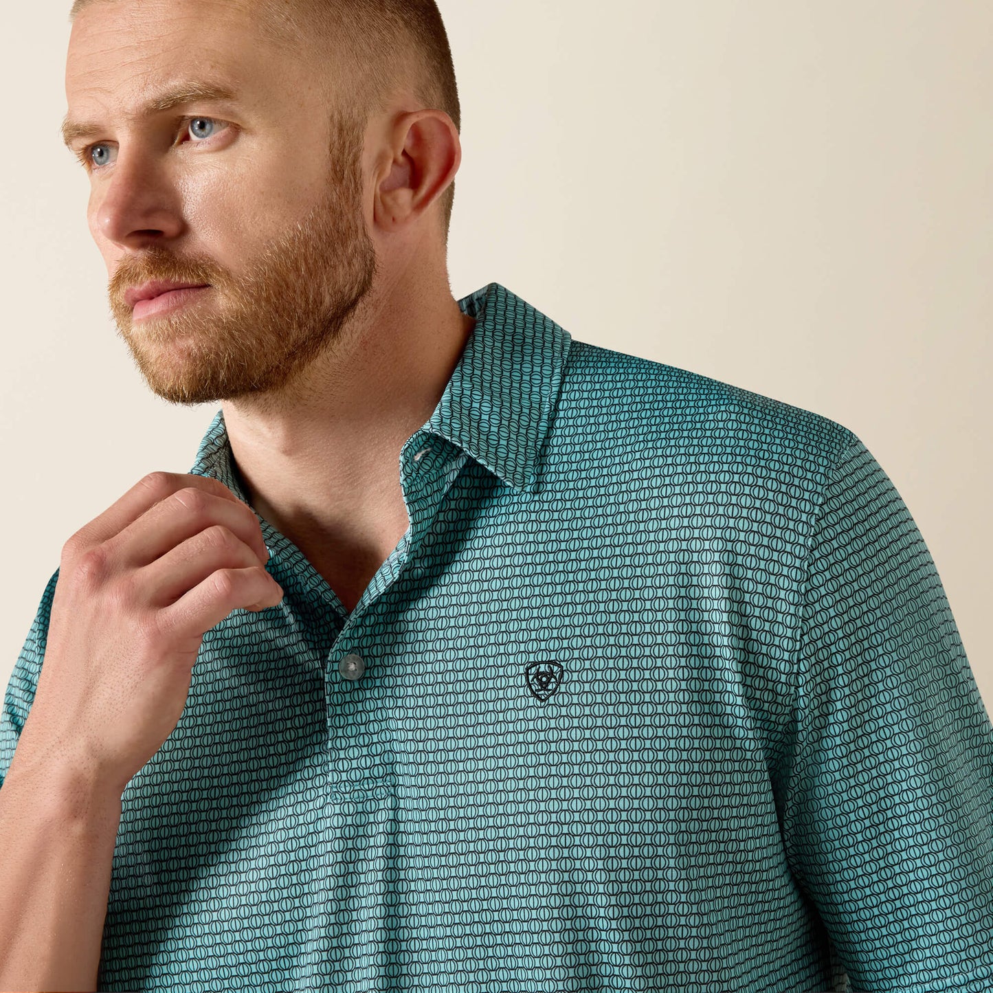 Ariat Men All Over Print Classic Fit Polo