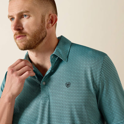 Ariat Men All Over Print Classic Fit Polo