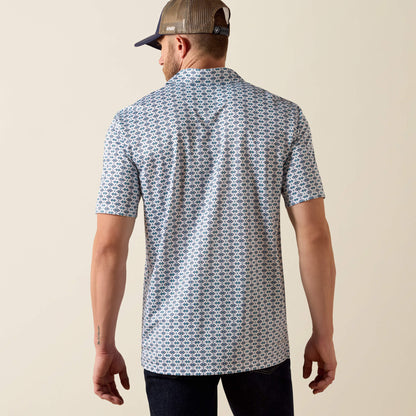Ariat Men All Over Print Classic Fit Polo