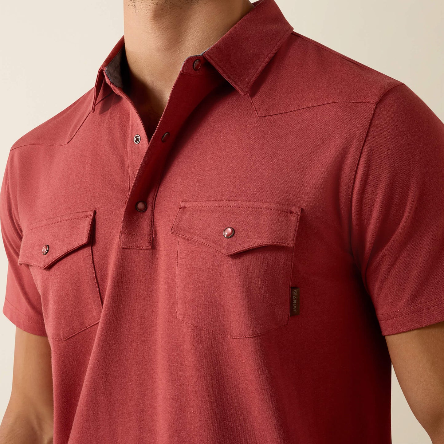 Ariat Men Retro Western Snap Polo