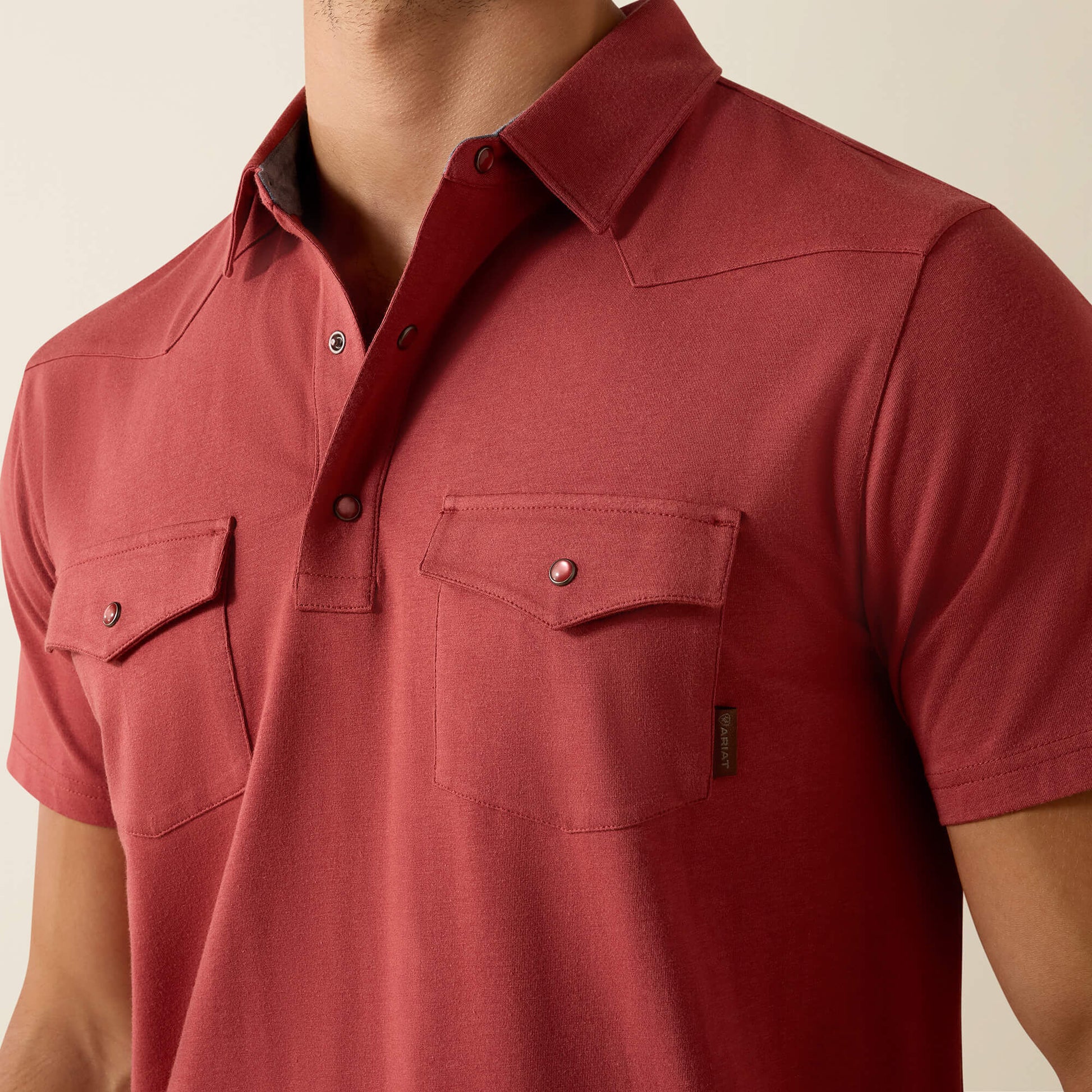 Ariat Men Retro Western Snap Polo