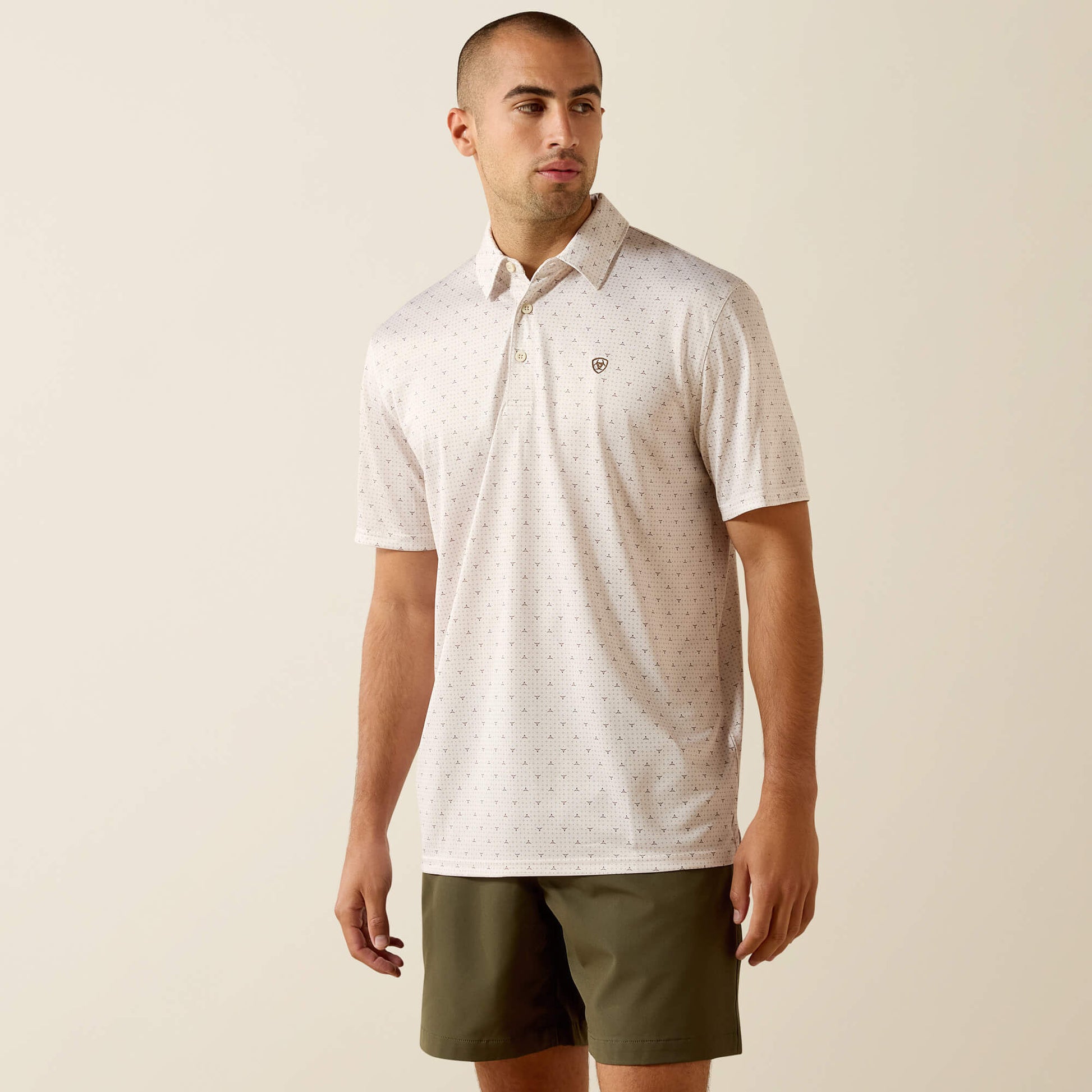 Ariat Men All Over Print Classic Fit Polo