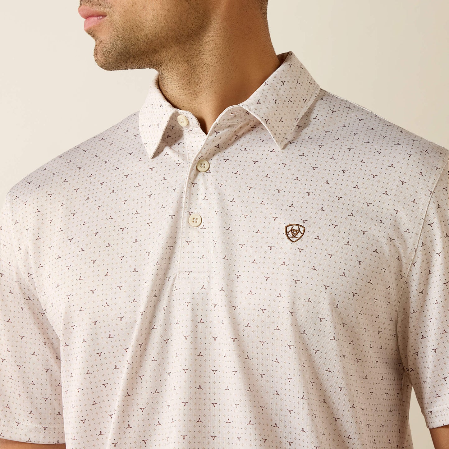 Ariat Men All Over Print Classic Fit Polo