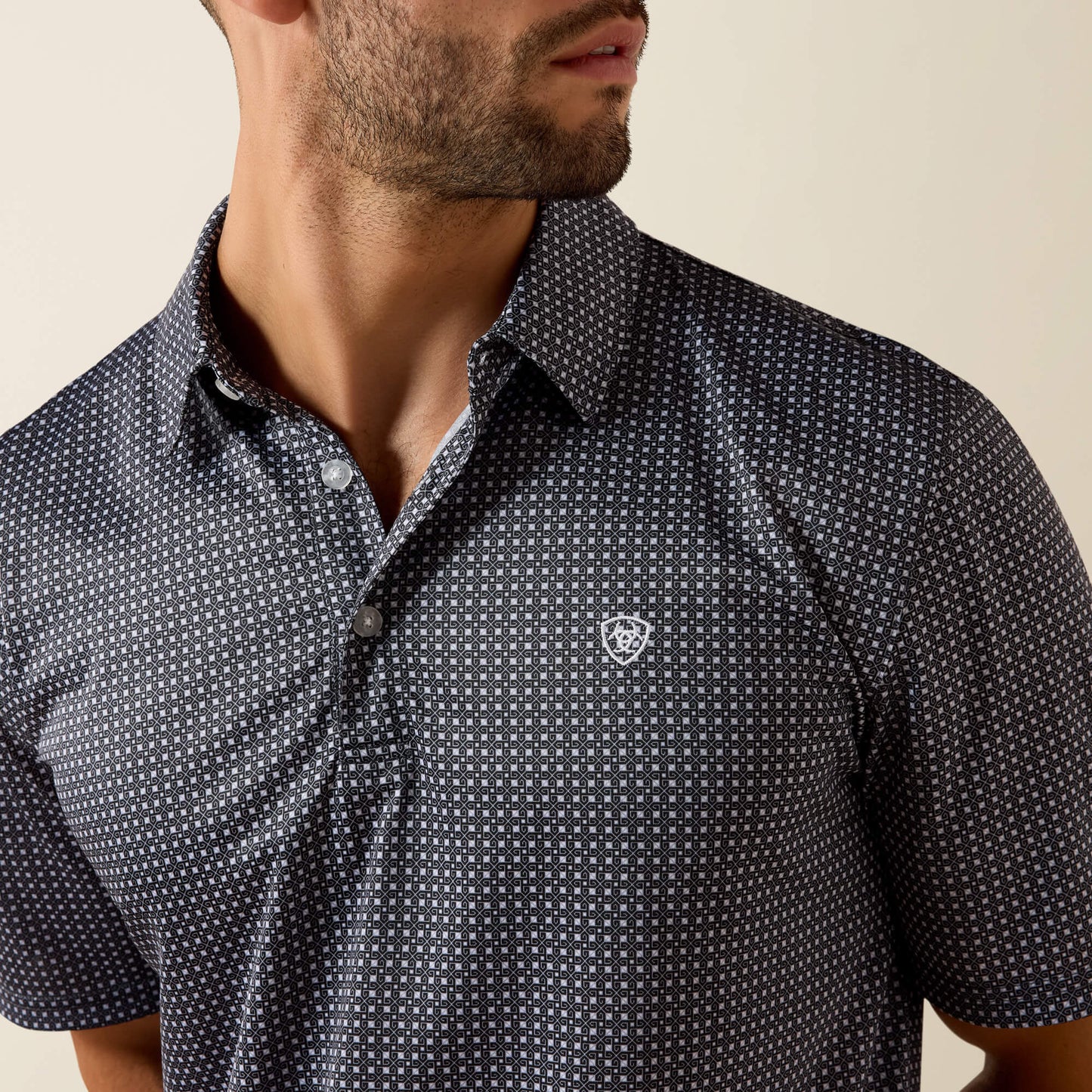 Ariat Men All Over Print Classic Fit Polo