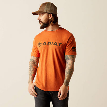 Ariat Men Ariat Shield Flag T-Shirt