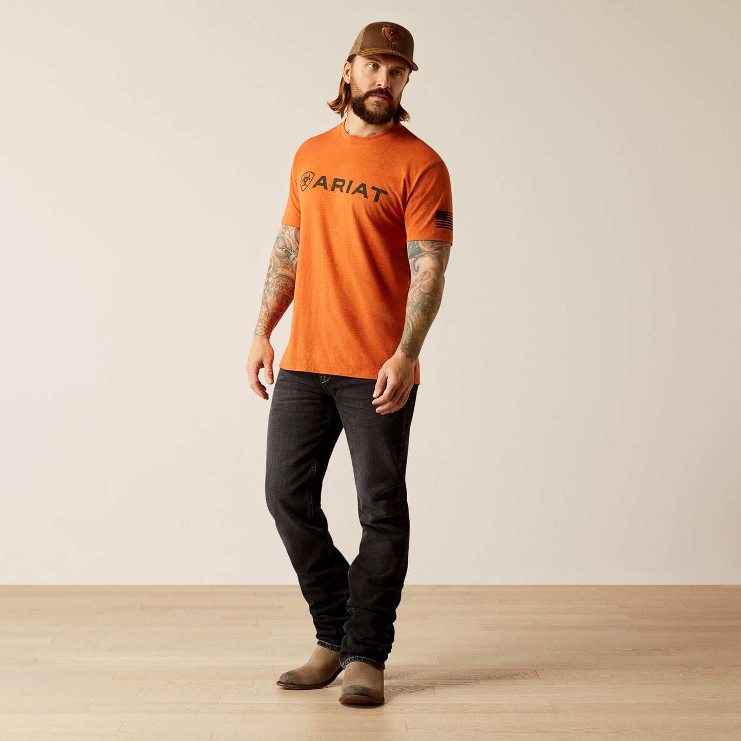 Ariat Men Ariat Shield Flag T-Shirt