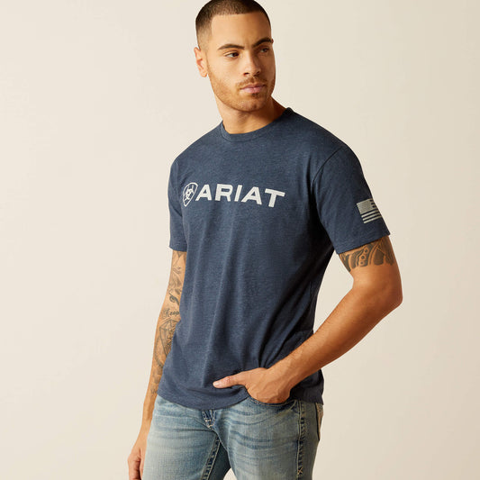 Ariat Men Ariat Shield Flag T-Shirt