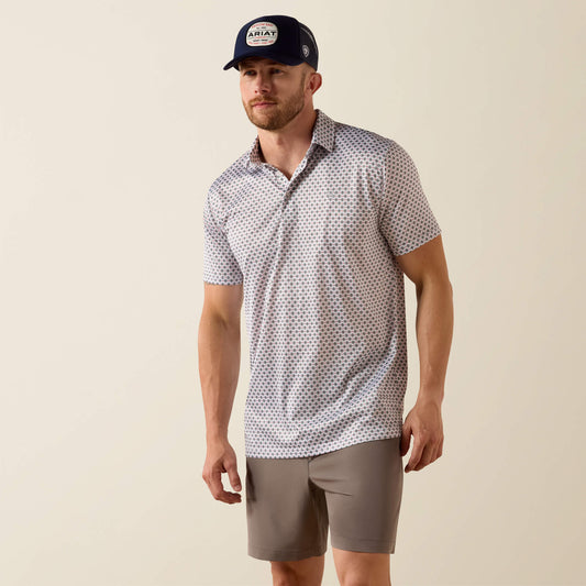 Ariat Men All Over Print Classic Fit Polo