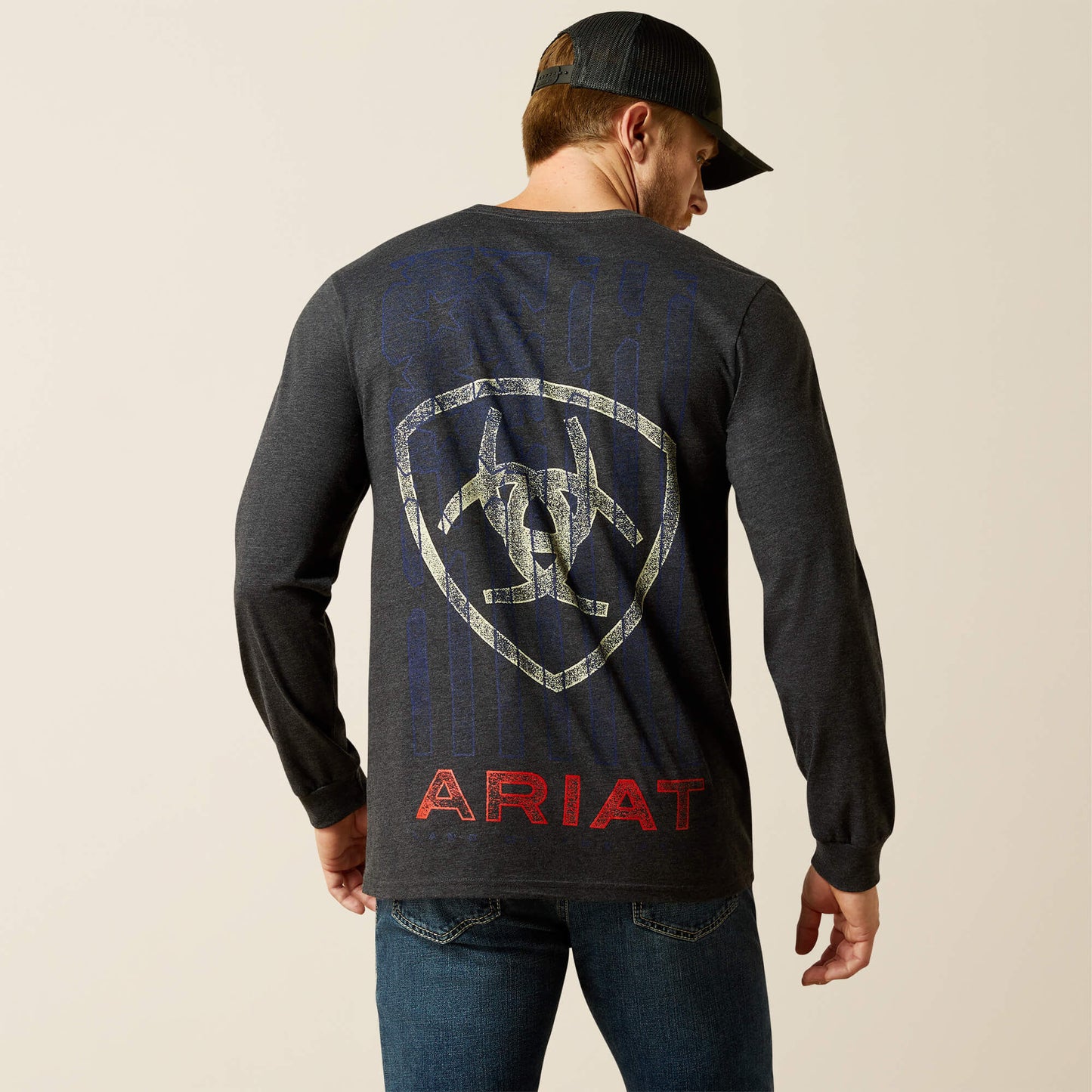 Ariat Men Ariat Stamped Freedom Classic Fit Long Sleeve T-Shirt