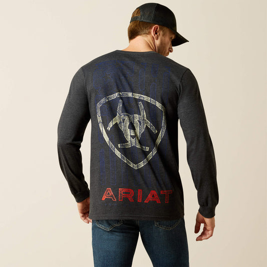 Ariat Men Ariat Stamped Freedom Classic Fit Long Sleeve T-Shirt