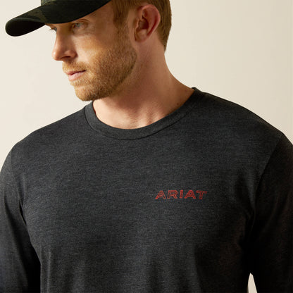 Ariat Men Ariat Stamped Freedom Classic Fit Long Sleeve T-Shirt