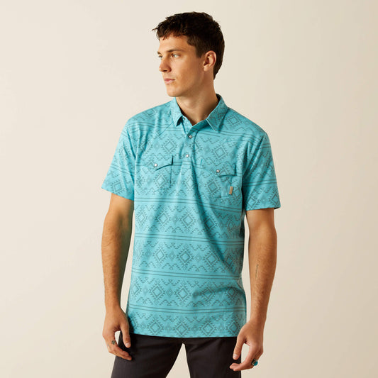 Ariat Men Retro Western Snap Polo