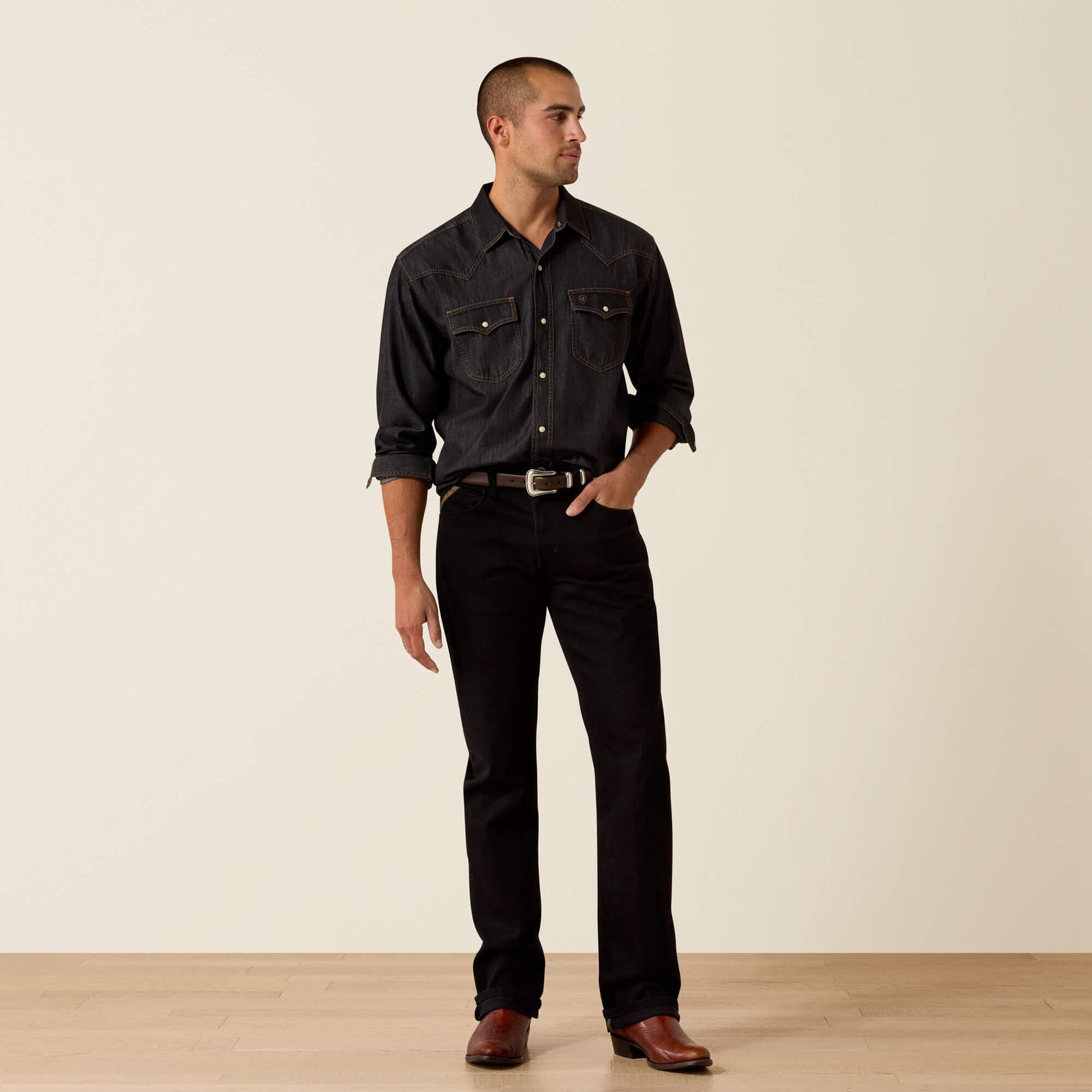 Ariat Men Retro Halford Fitted Snap Shirt