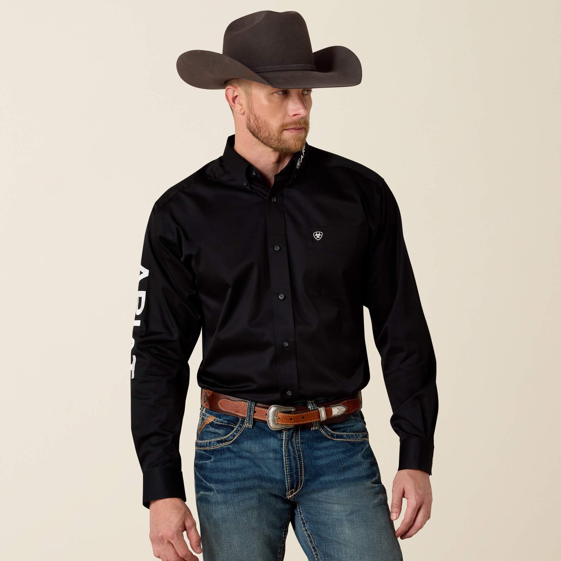 Ariat Men Team Logo Twill Classic Fit Shirt