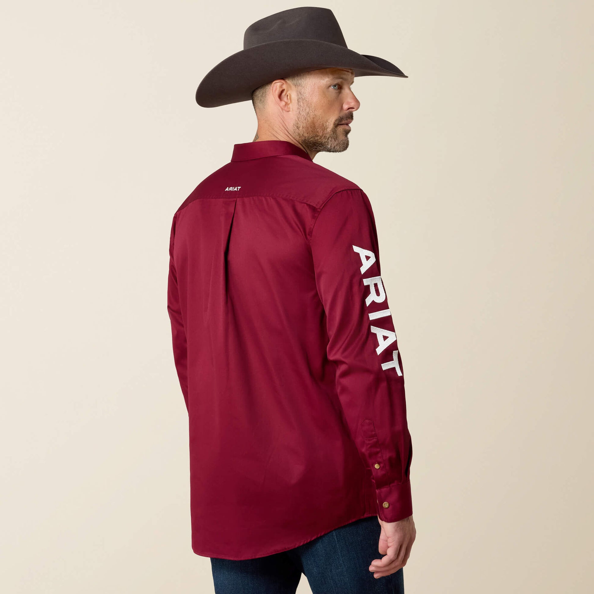 Ariat Men Team Logo Twill Classic Fit Shirt