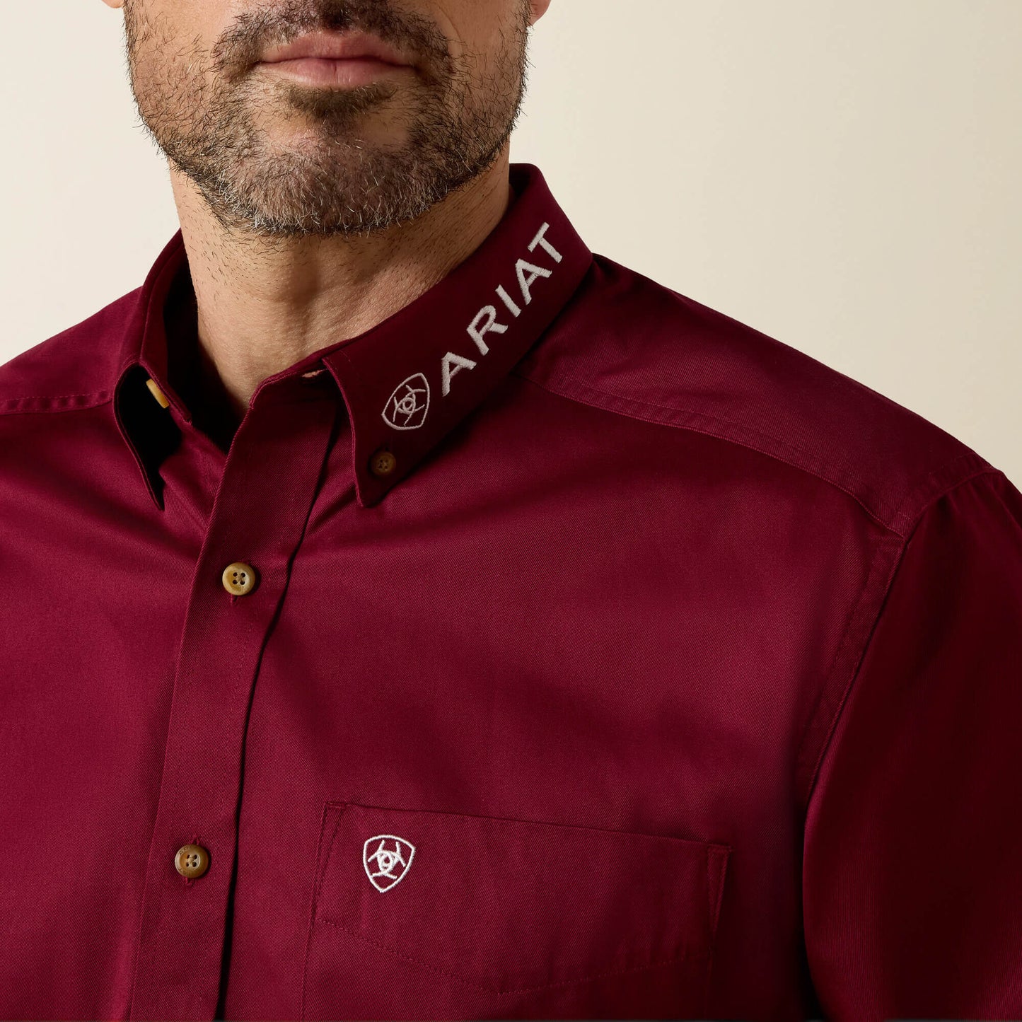 Ariat Men Team Logo Twill Classic Fit Shirt