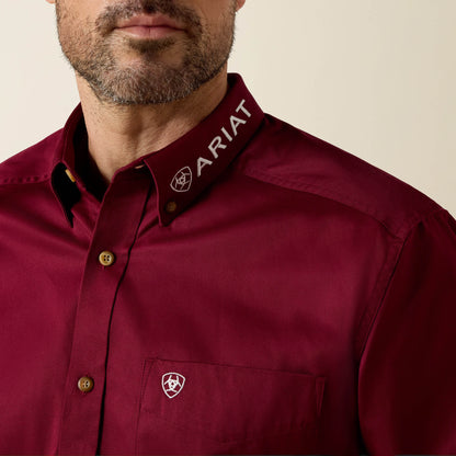 Ariat Men Team Logo Twill Classic Fit Shirt