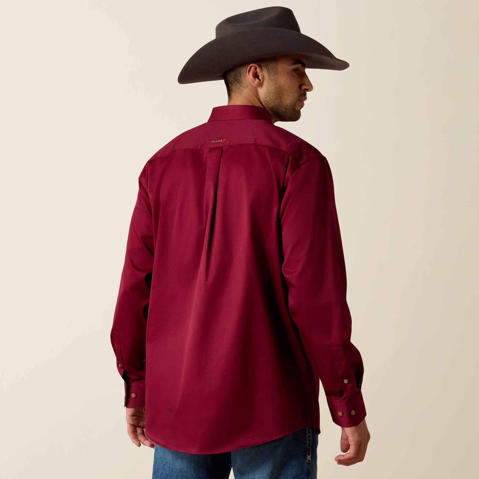 Ariat Men Solid Twill Classic Fit Shirt