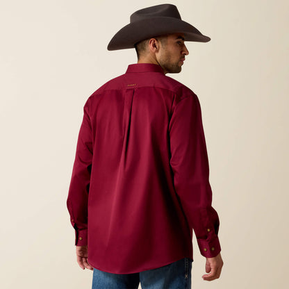 Ariat Men Solid Twill Classic Fit Shirt