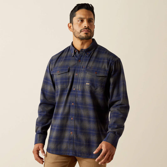 Ariat Men Rebar Flannel DuraStretch Work Shirt