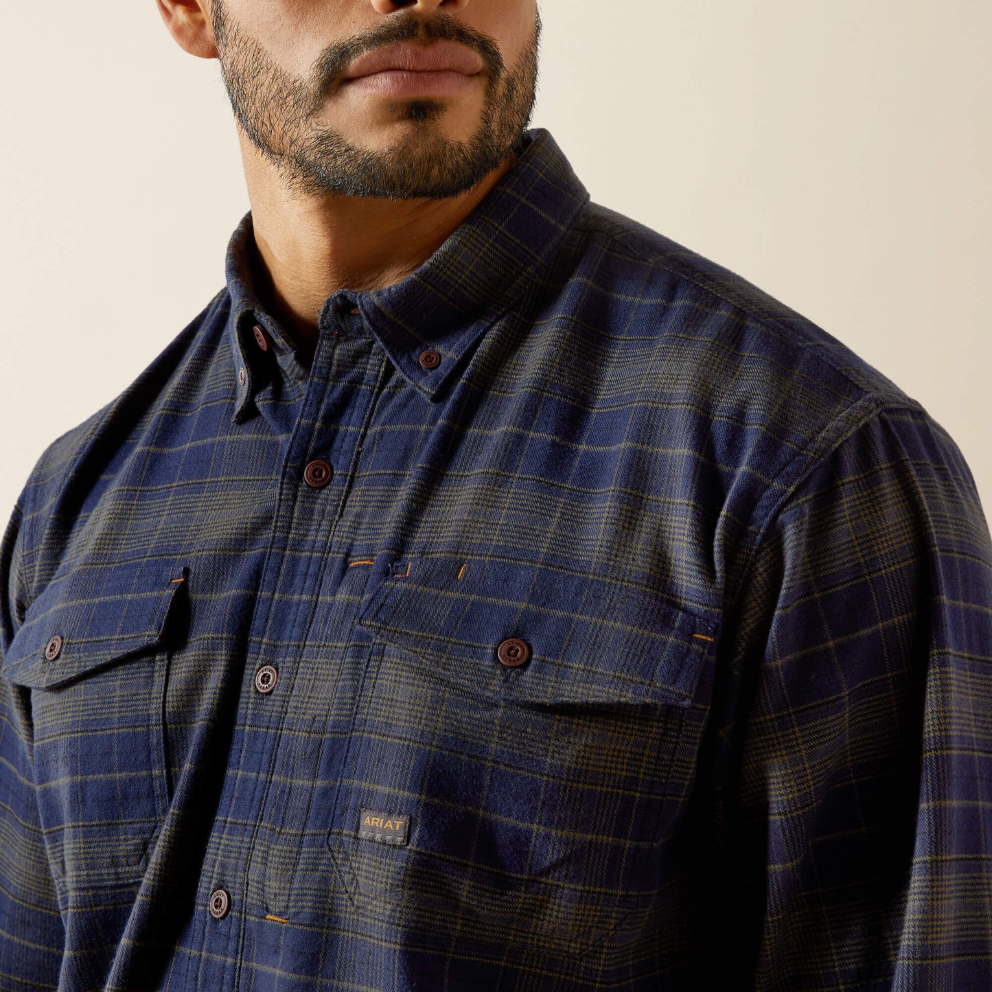 Ariat Men Rebar Flannel DuraStretch Work Shirt