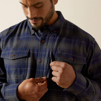Ariat Men Rebar Flannel DuraStretch Work Shirt