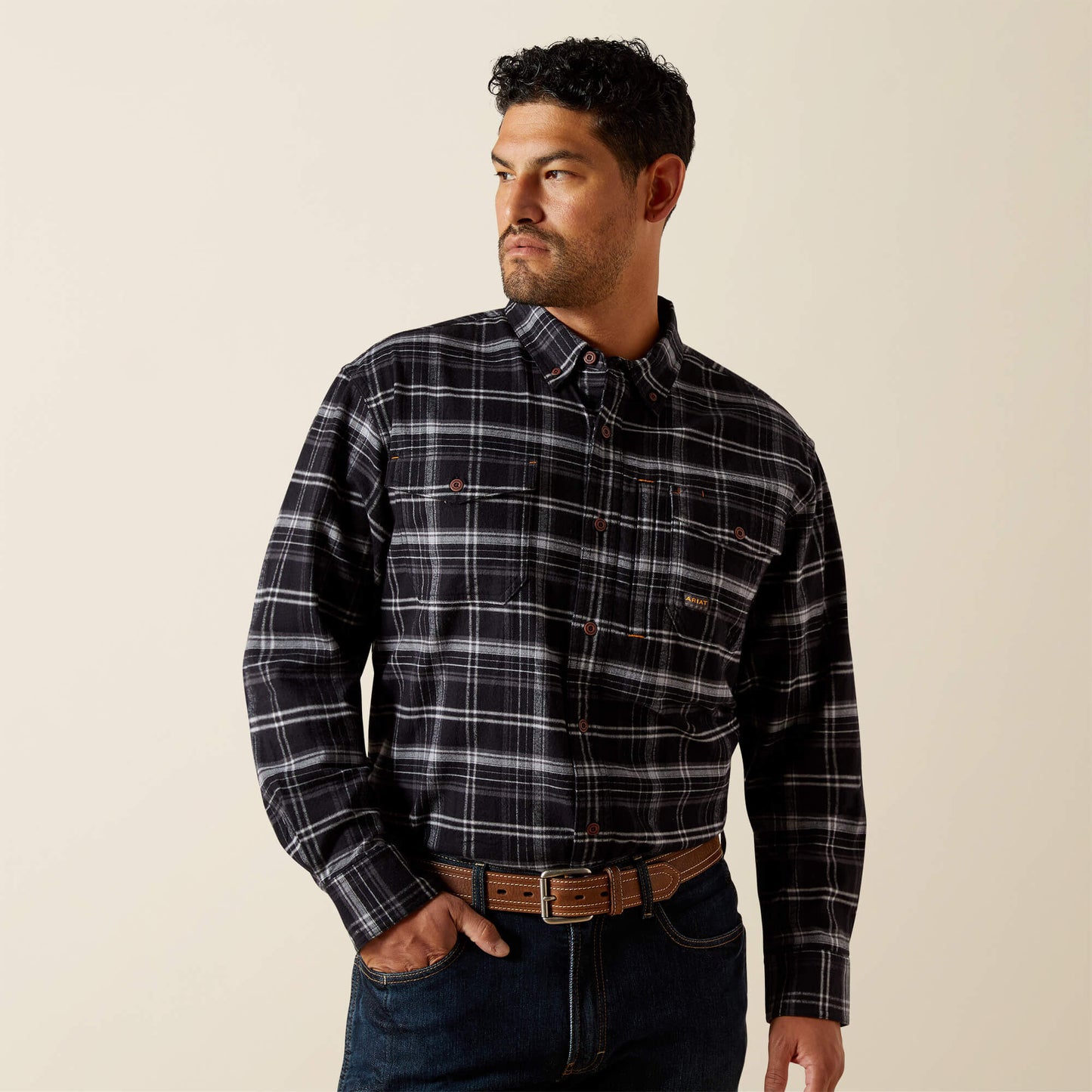 Ariat Men Rebar Flannel DuraStretch Work Shirt