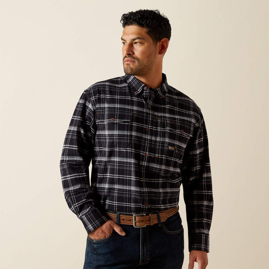 Ariat Men Rebar Flannel DuraStretch Work Shirt