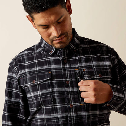Ariat Men Rebar Flannel DuraStretch Work Shirt