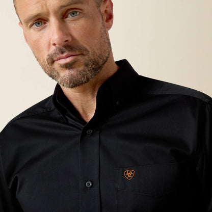 Ariat Men Solid Twill Fitted Shirt