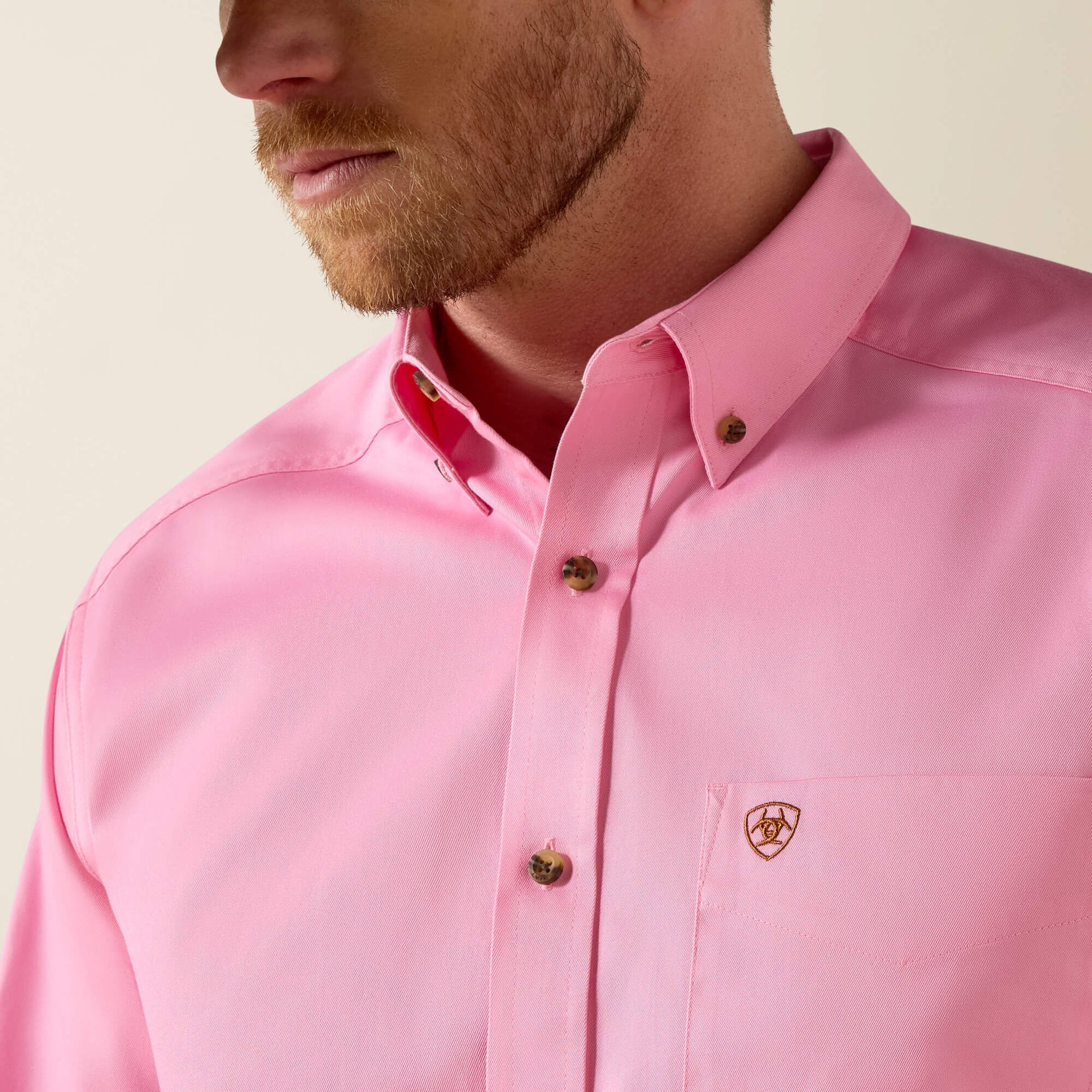 Ariat Men Solid Twill Classic Fit Shirt