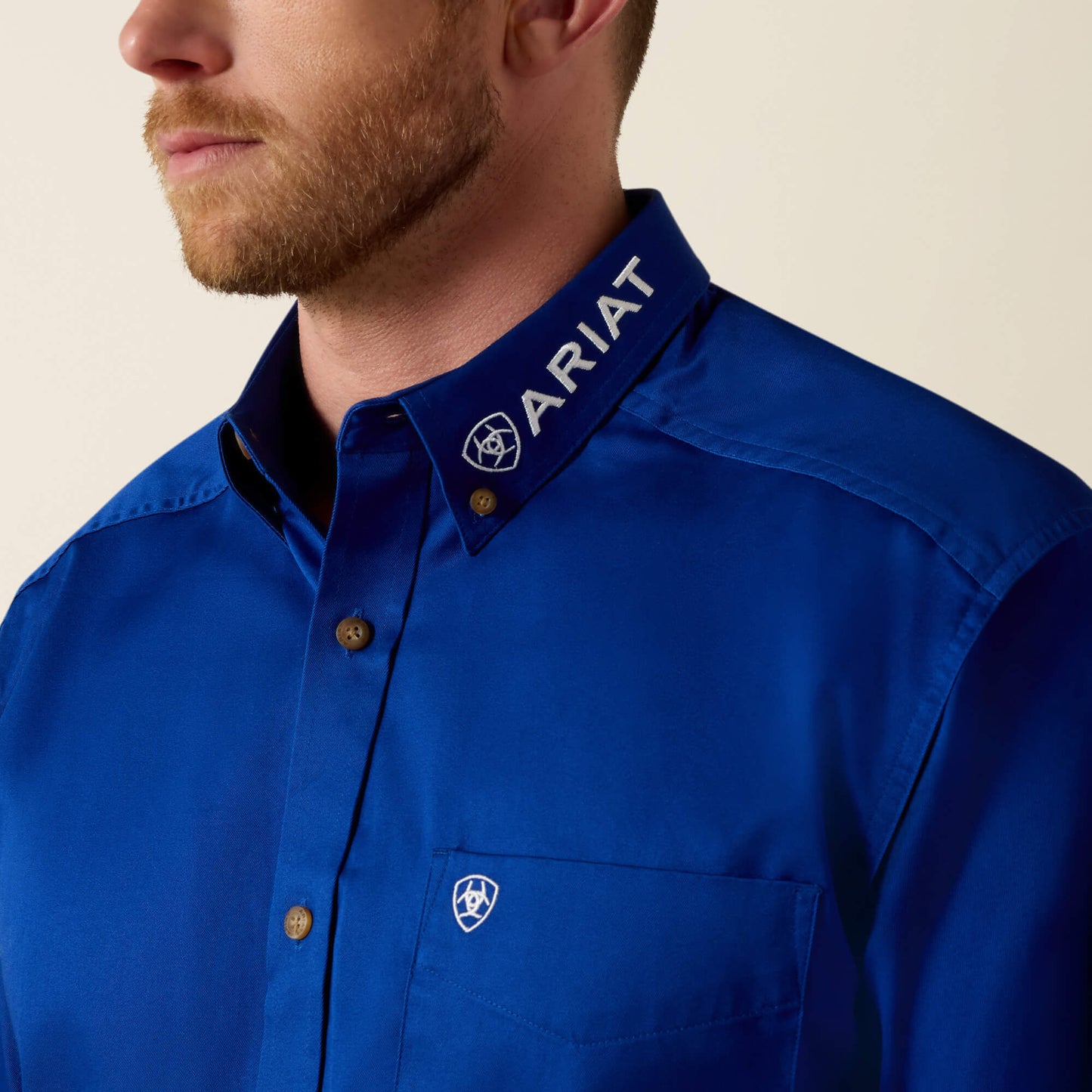 Ariat Men Team Logo Twill Classic Fit Shirt