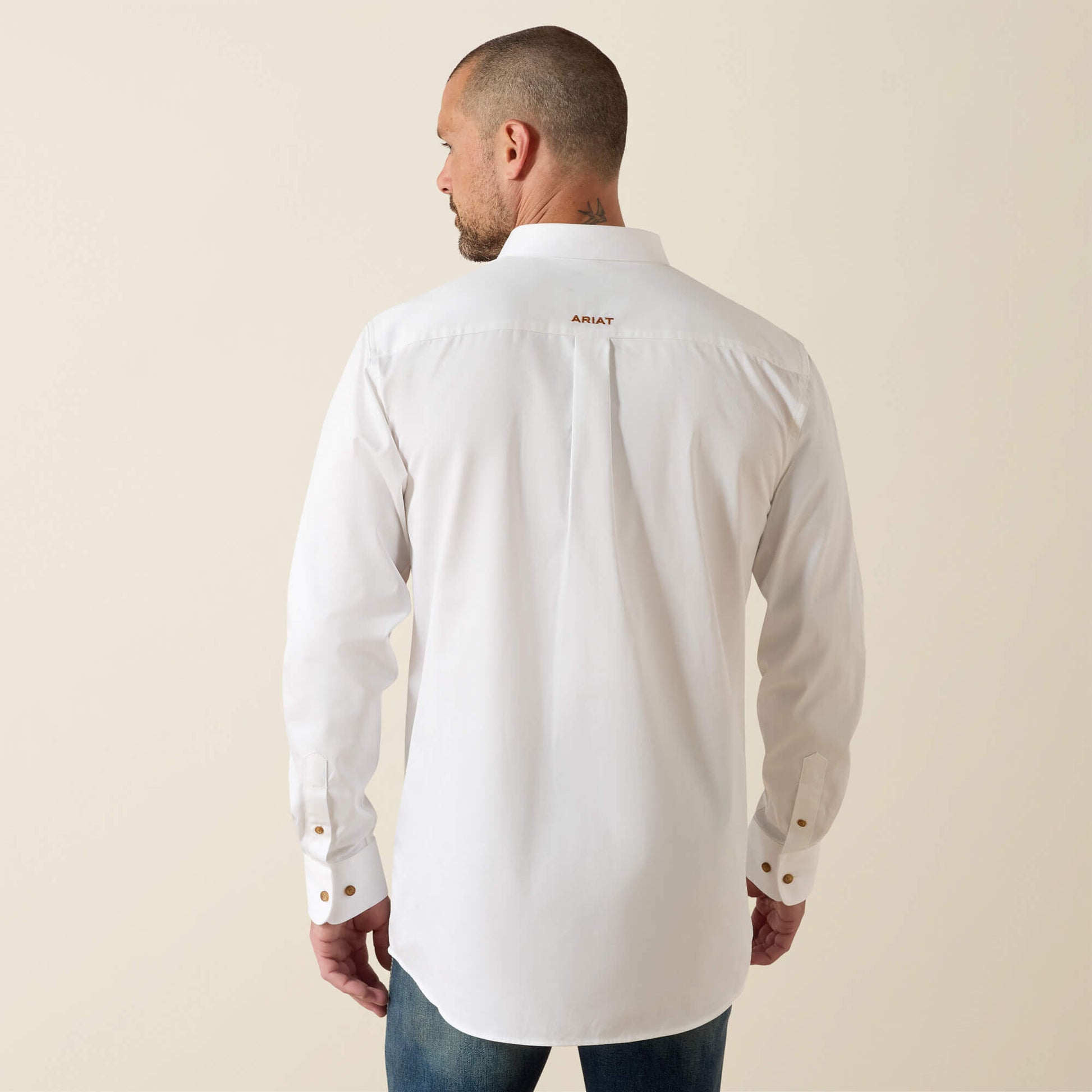 Ariat Men Solid Twill Fitted Shirt