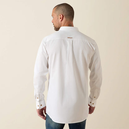 Ariat Men Solid Twill Fitted Shirt