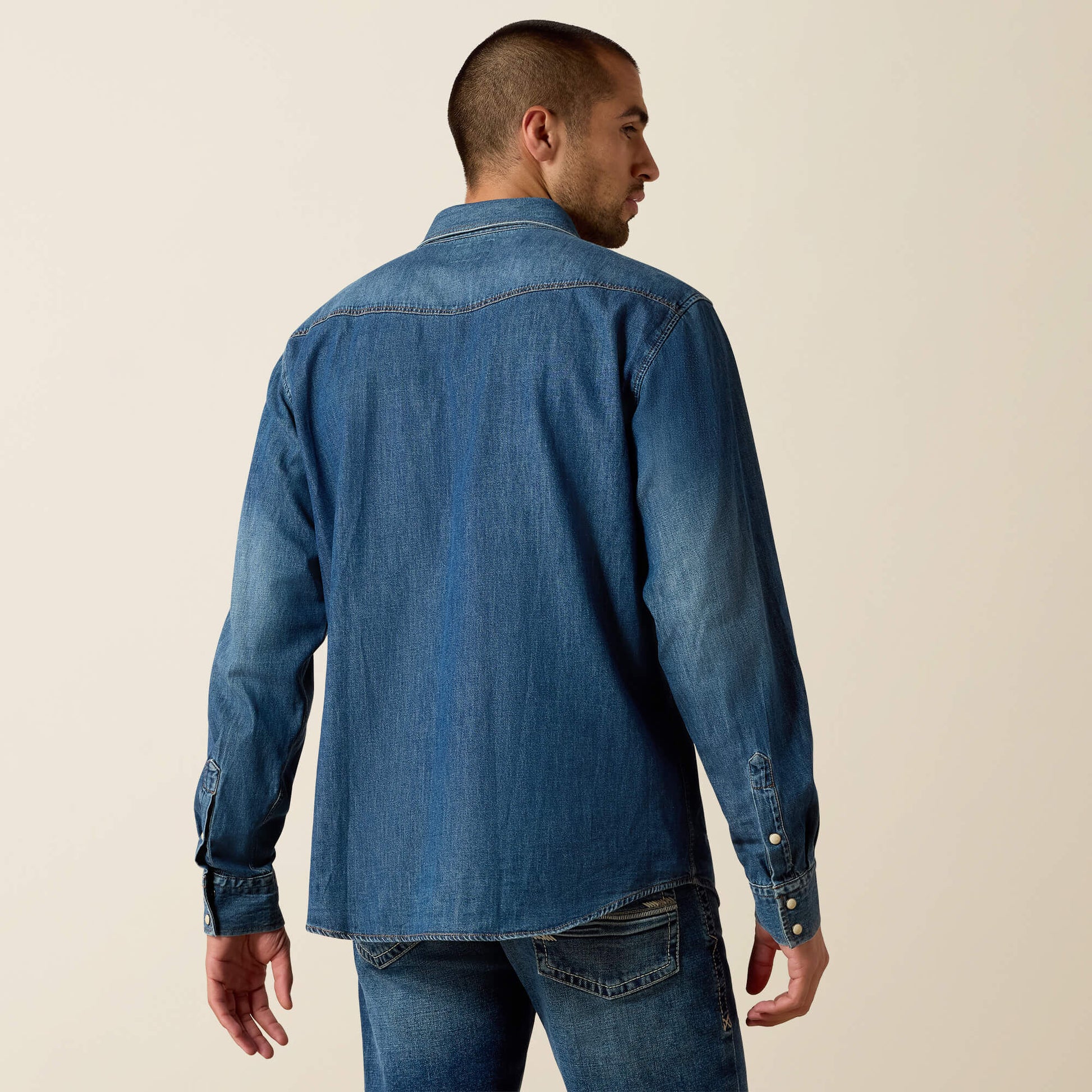 Ariat Men|Trends Denim Retro Fit Shirt